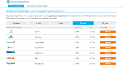 Desktop Screenshot of goedkopehypotheken.nl